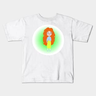 girl  illustration, Kids T-Shirt
